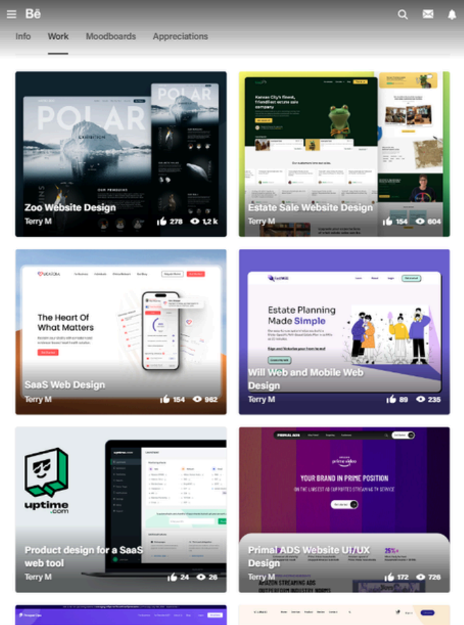 Page de terry m sur Behance